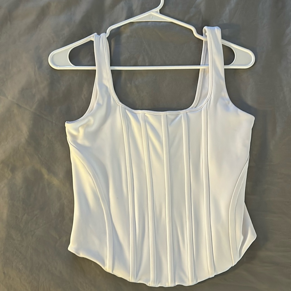 Express White Corset Top